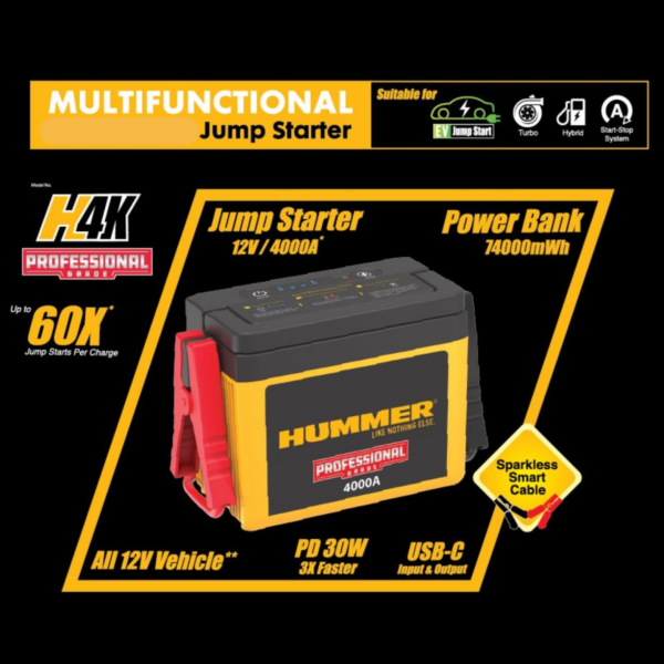 HUMMER H4K PRO JUMP STARTER
