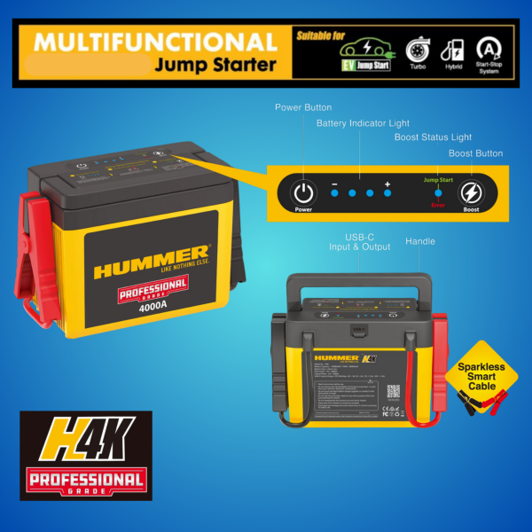 HUMMER H4K PRO JUMP STARTER